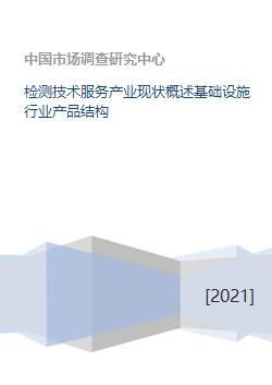 檢測技術服務產業現狀、基礎設施與室內環境檢測產品結構概述